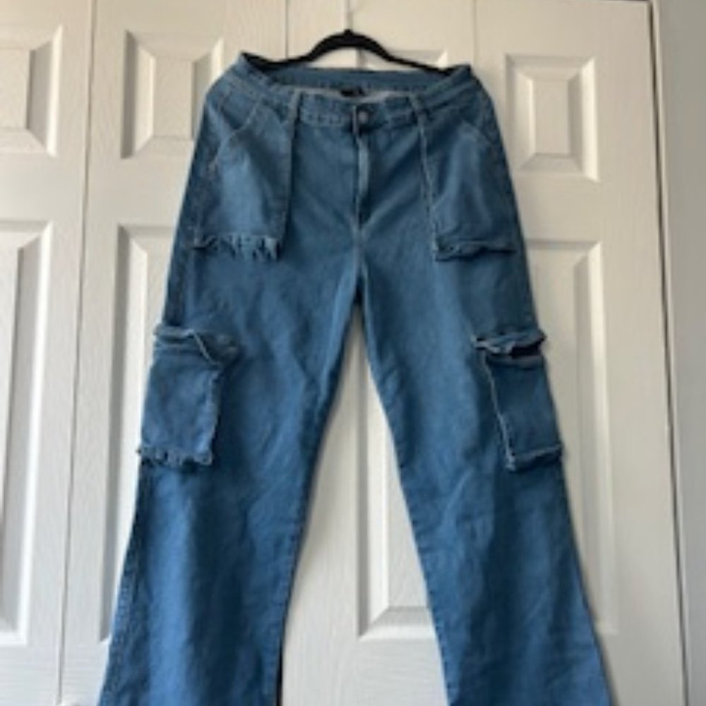 SheinSXY XXL Blue Cargo Jeans